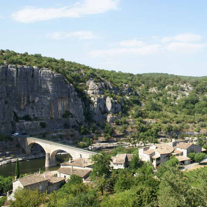 village de caractère Ruoms